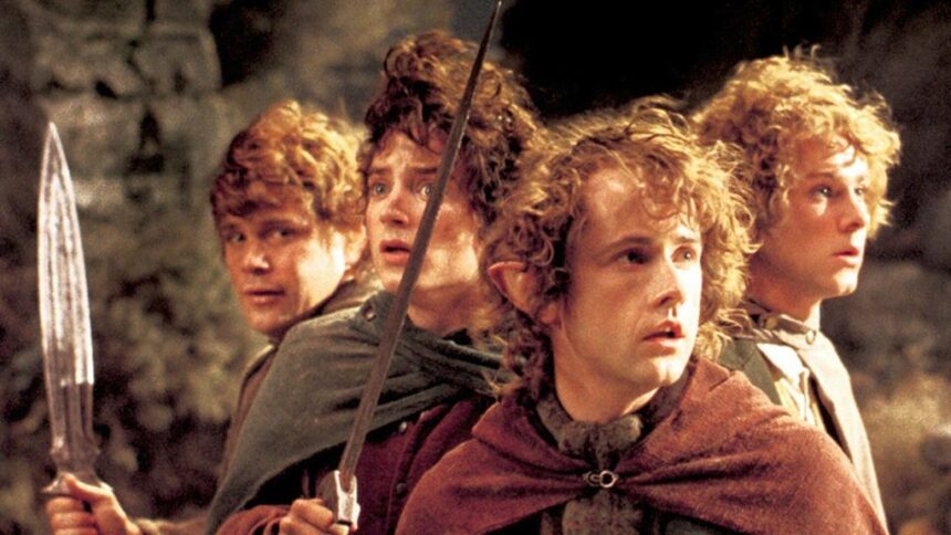 Кадр из фильма «Властелин колец: Братство кольца» (The Lord of the Rings: The Fellowship of the Ring,  Новая Зеландия, США, 2001)