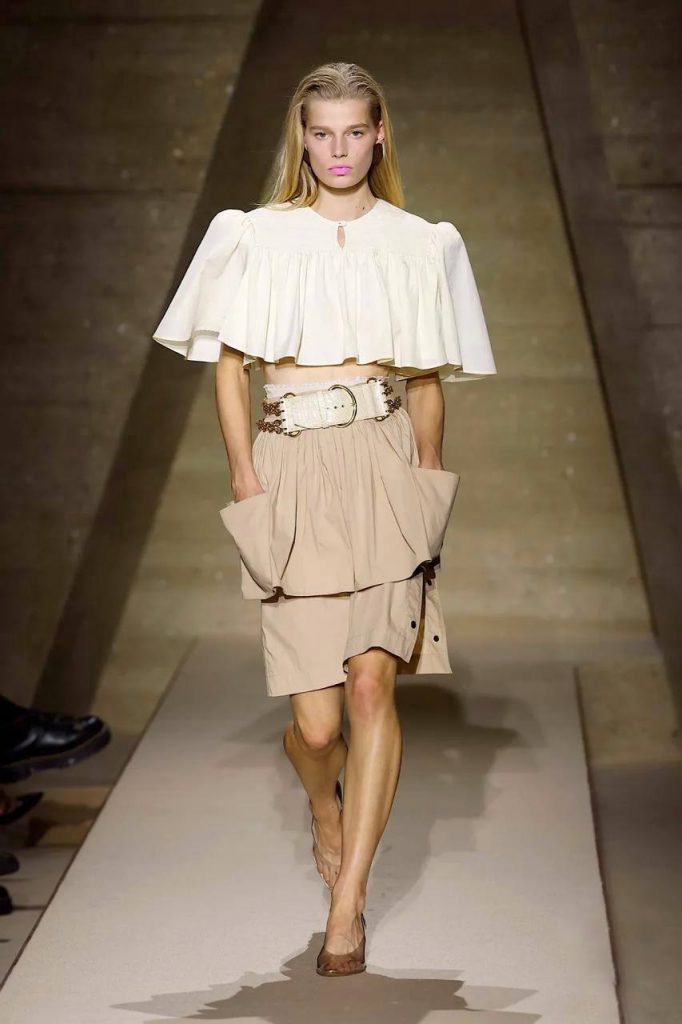 Chloé SS26 юбка-карго