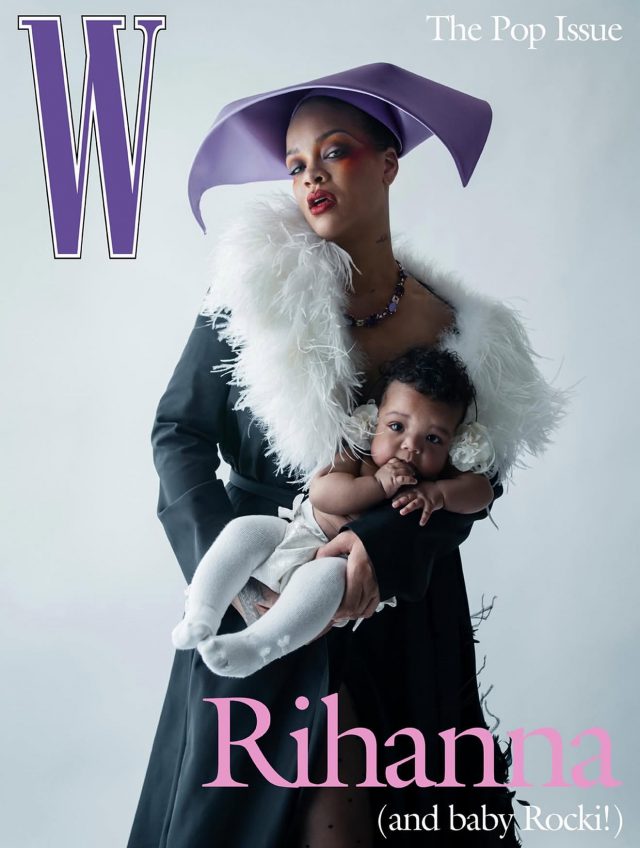 Рианна впервые снялась с дочерью для обложки W Magazine