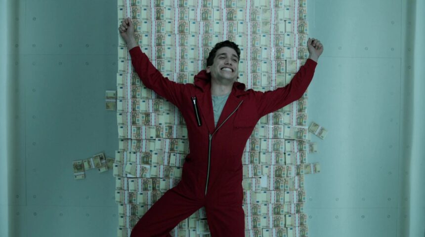 Кадр из сериала «Бумажный дом» (La casa de papel)