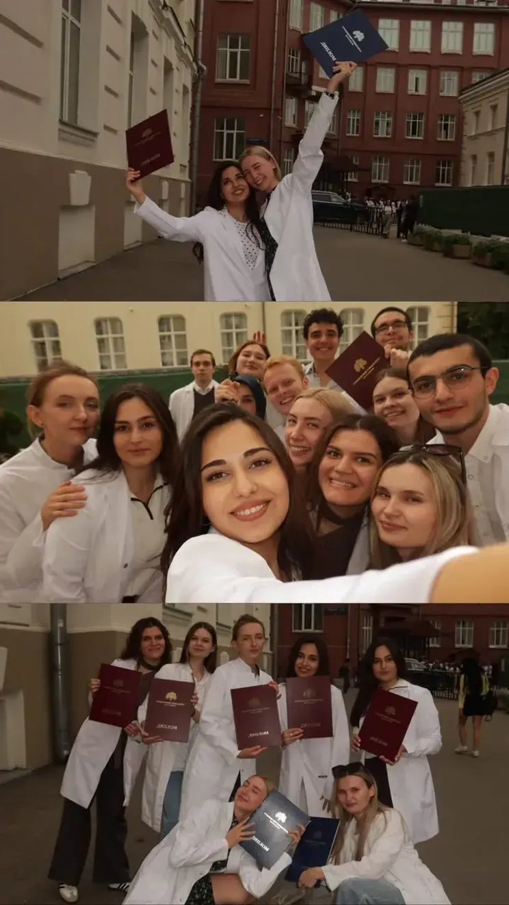 Арина Меладзе с одногруппниками