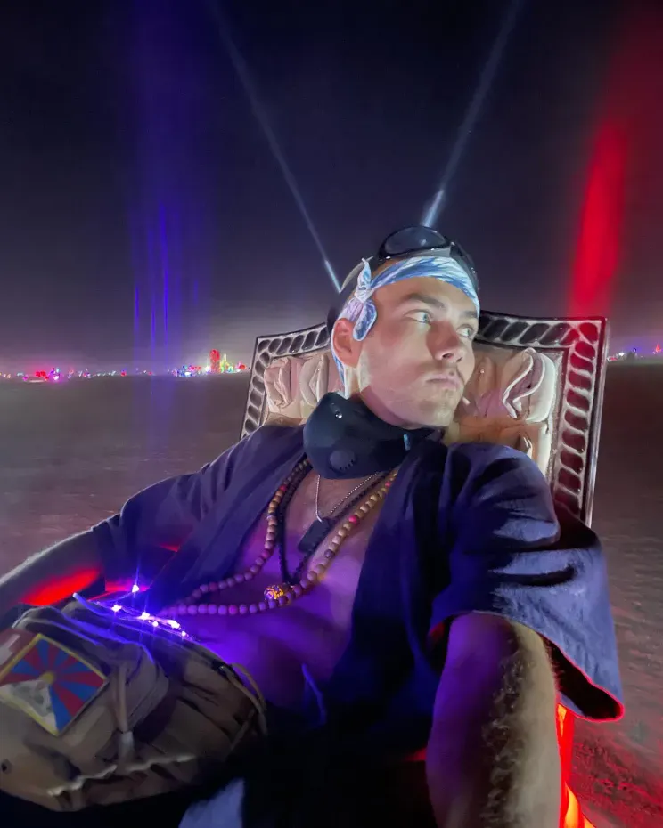 Андрей Сутормин на фестивале Burning Man