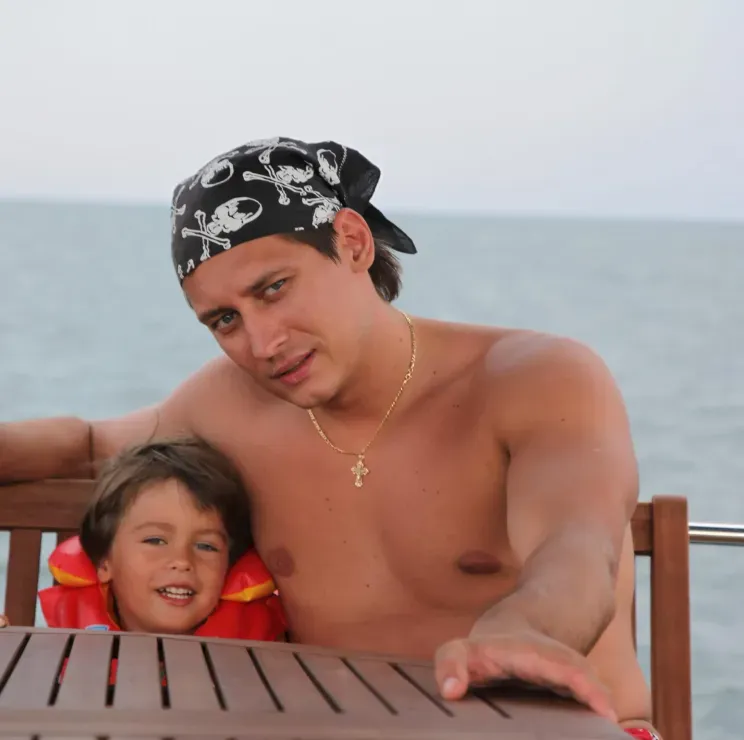 Дмитрий Гудков* с сыном