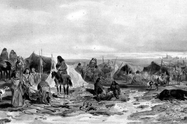 Иллюстрация 1840-х годов, изображающая лагерь патагонцев. Фото: wkipedia.org